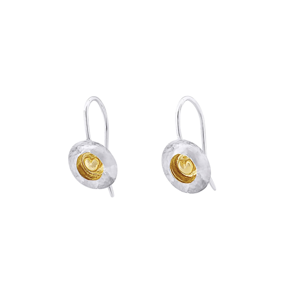 Garrett Mallon Irish Heart Small Drop Earrings