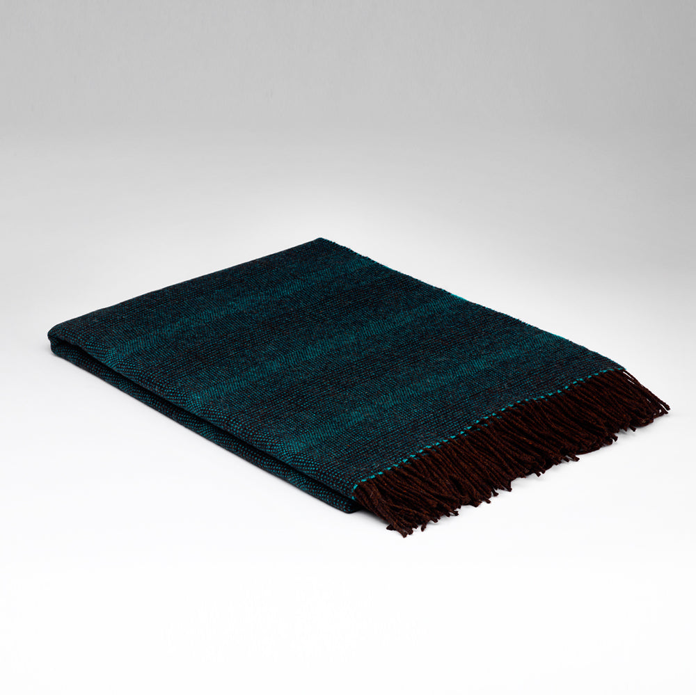 Mint Crisp Irish Made Lambswool Blanket