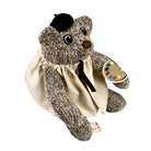Artist Bear plush toy with beret and painter's palette