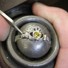 July Birthstone Claddagh Ring