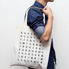 IDH Ampersand Tote Bag with Repeating Ampersand Pattern