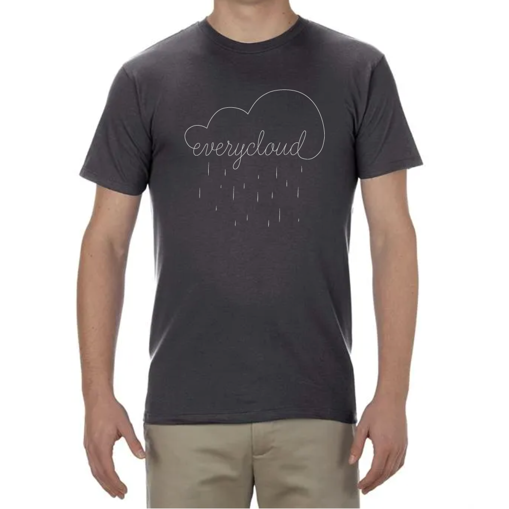 IDH Every Cloud T-shirt with cloud and rain design
