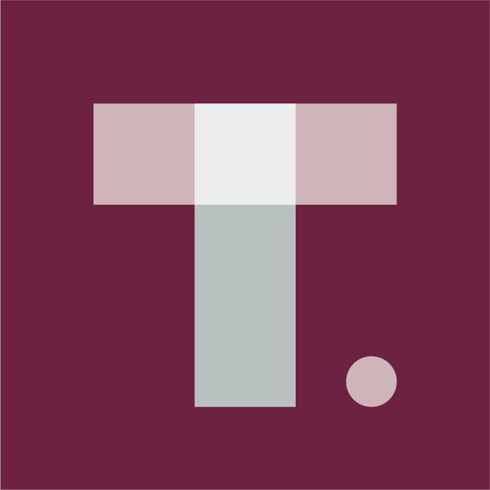 IDH T-shirt logo with a T and a dot.