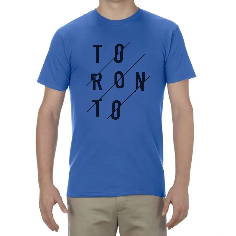 Toronto Blue T-shirt with Toronto text.