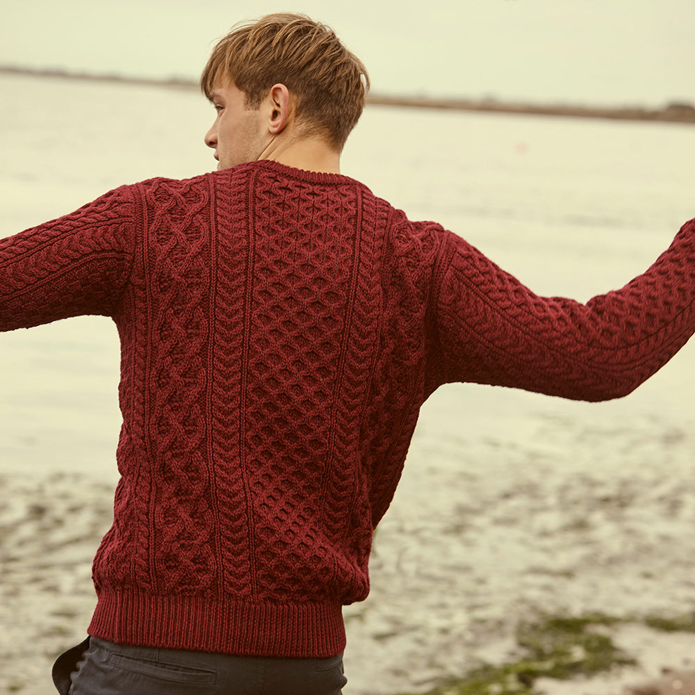 Handmade Aran Merino Wool Irish Sweater