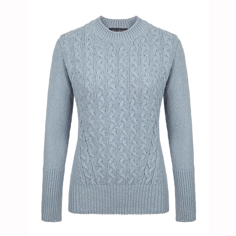 Kilcrea - Cable Round Neck Sweater – Irish Design House