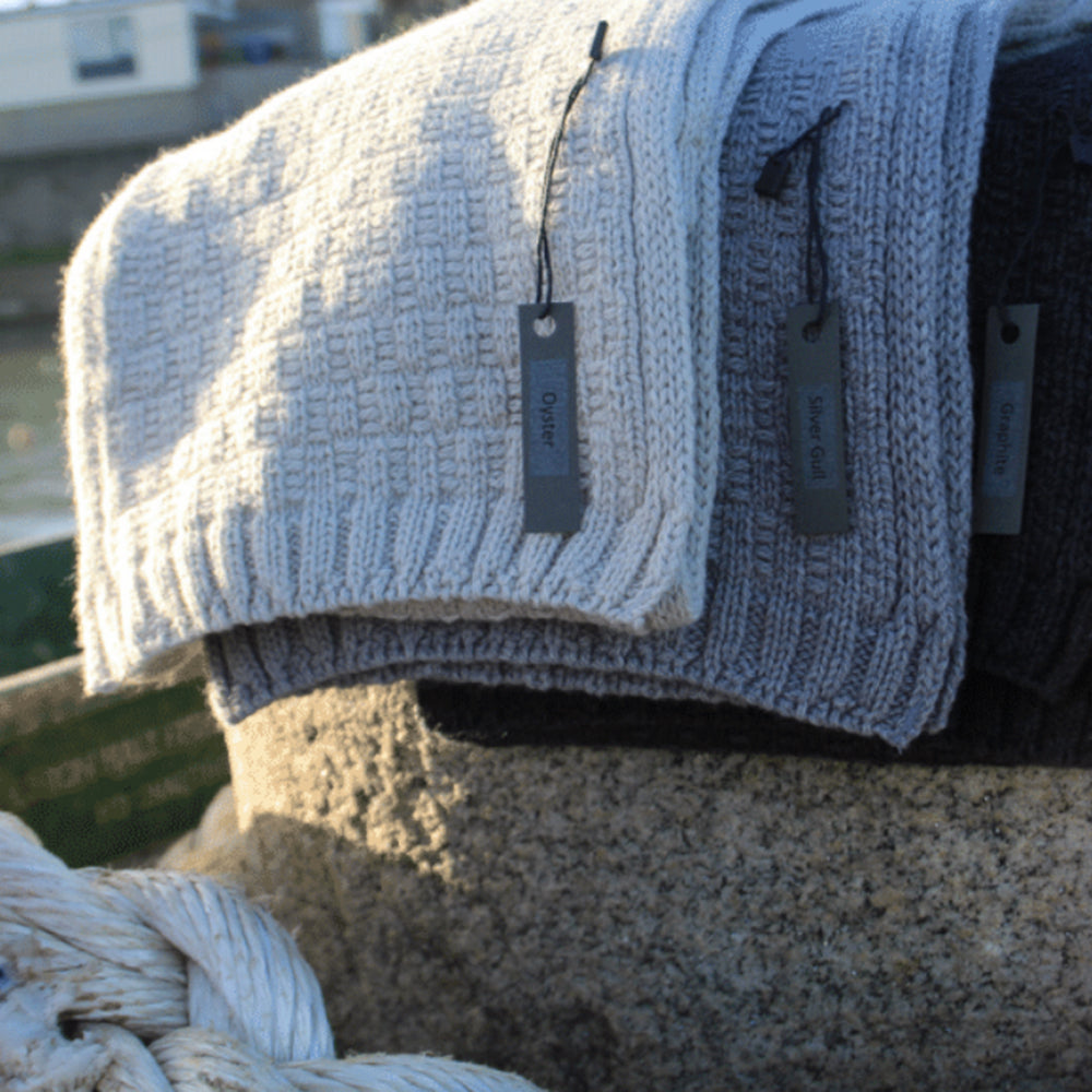 Lattice Weave Hat and Scarf Irish Knitwear