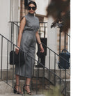 Turtle Neck Linen Top 