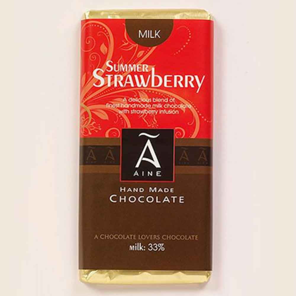 milk strawberry chocolate candy bar