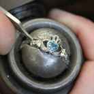 December Birthstone Claddagh Ring