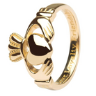 traditional Irish claddagh ring 14k gold 