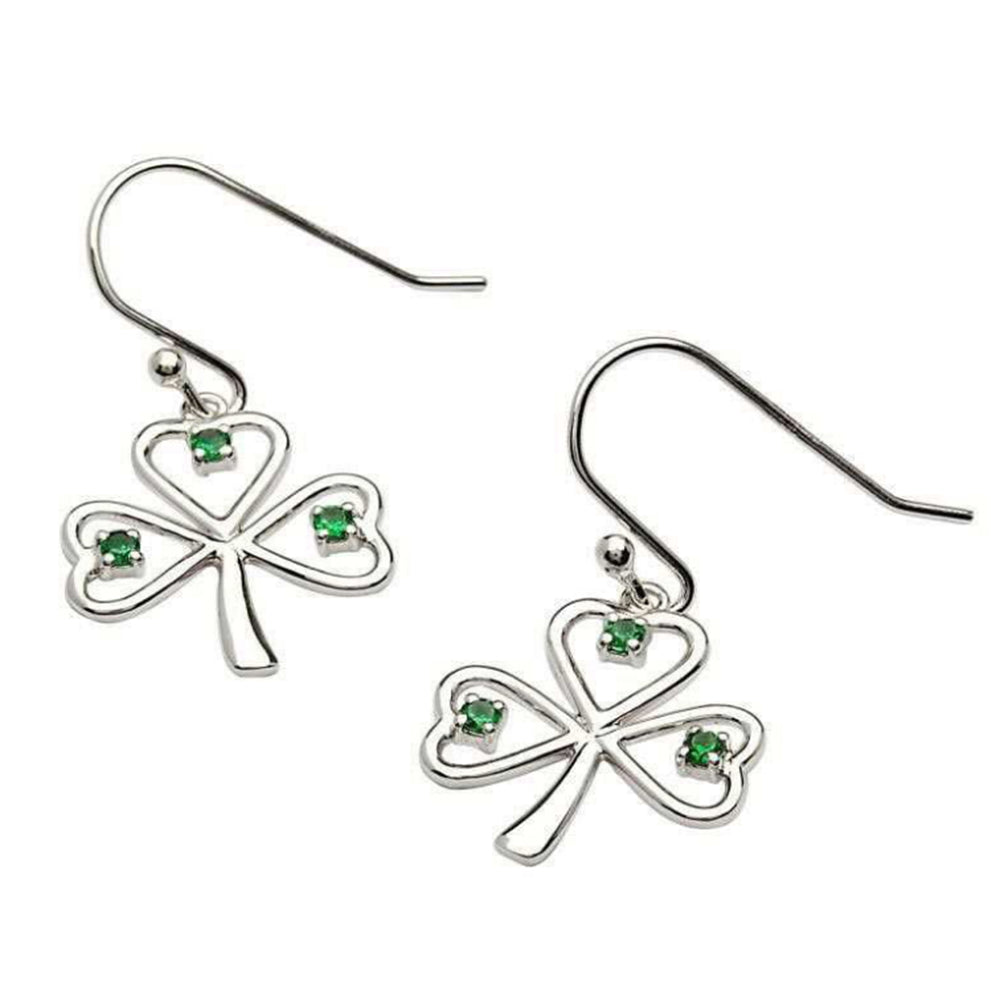 Irish Made Green Shamrock Earrings Toronto