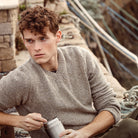 Irish Made Wool Cashmere Silk Sweater