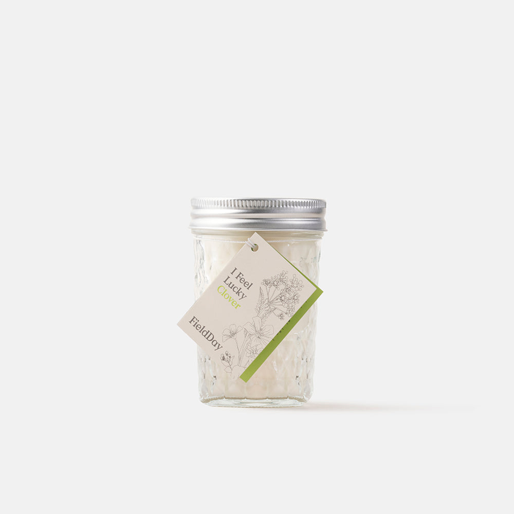 Irish Made Jam Jar Clover Candle