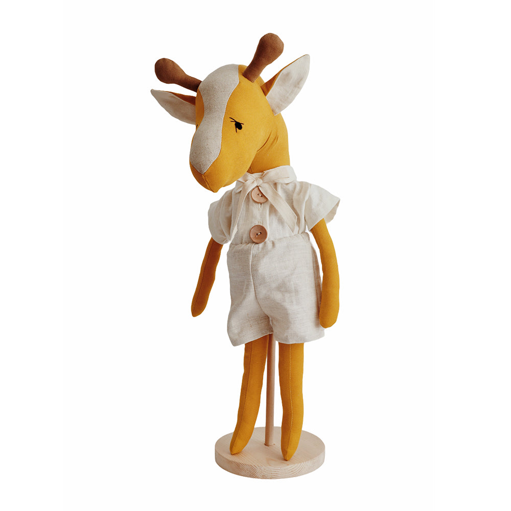 Irish Linen Giraffe Doll