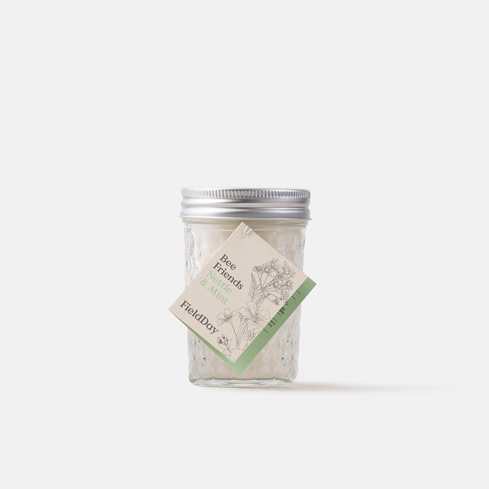 Irish Made Jam Jar Nettle & Mint Candle