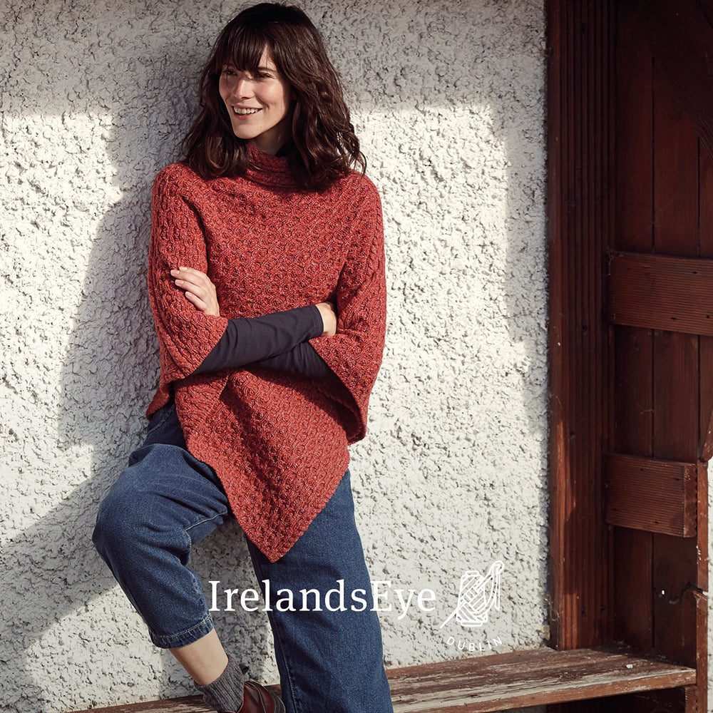 Irish Pure Wool Button Poncho – The Celtic Ranch