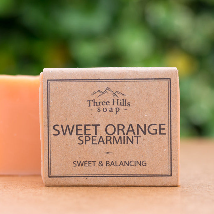 Irish Made Natural Sweet Orange Spearmint Scent Soap