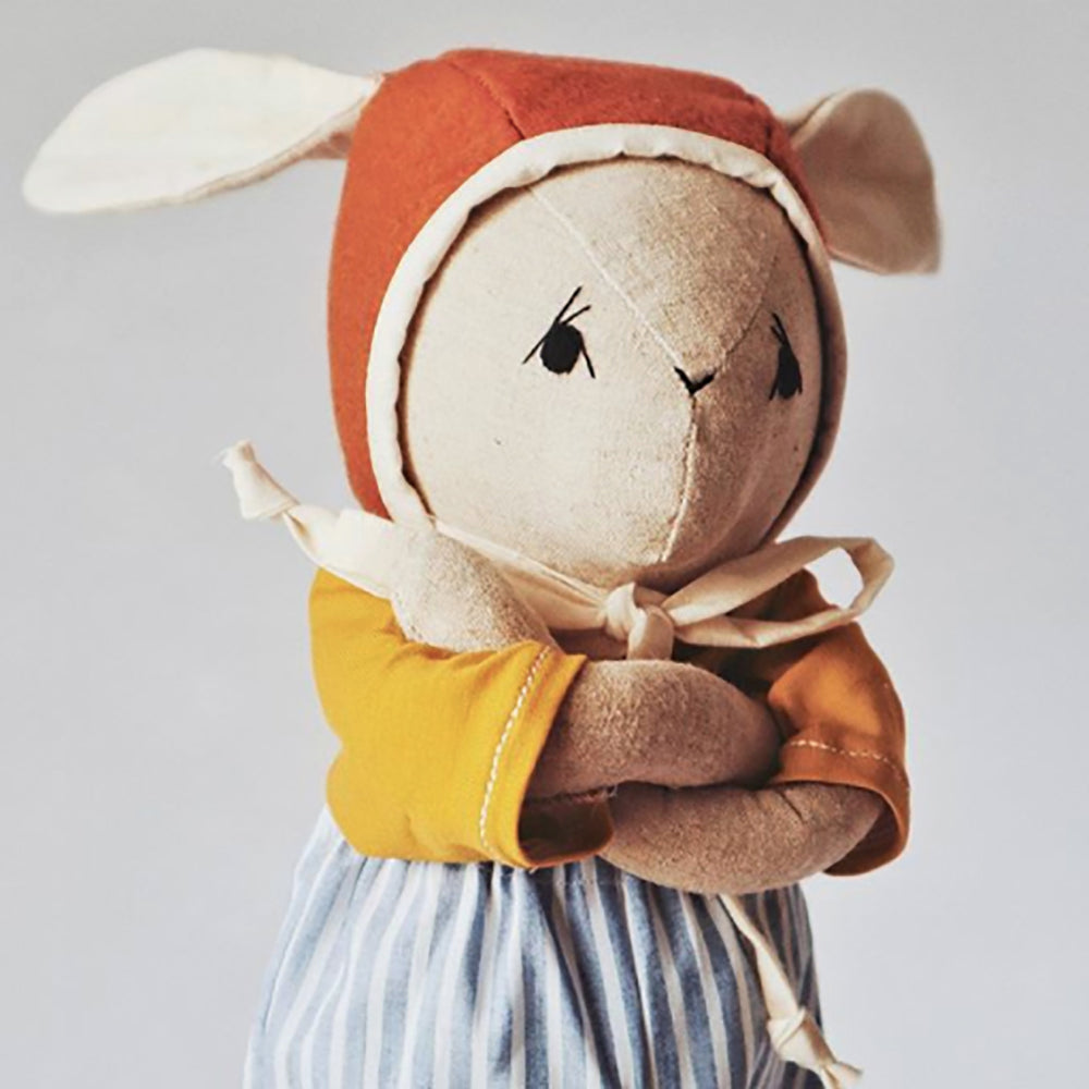 Handmade Irish Linen Kids Bunny Doll