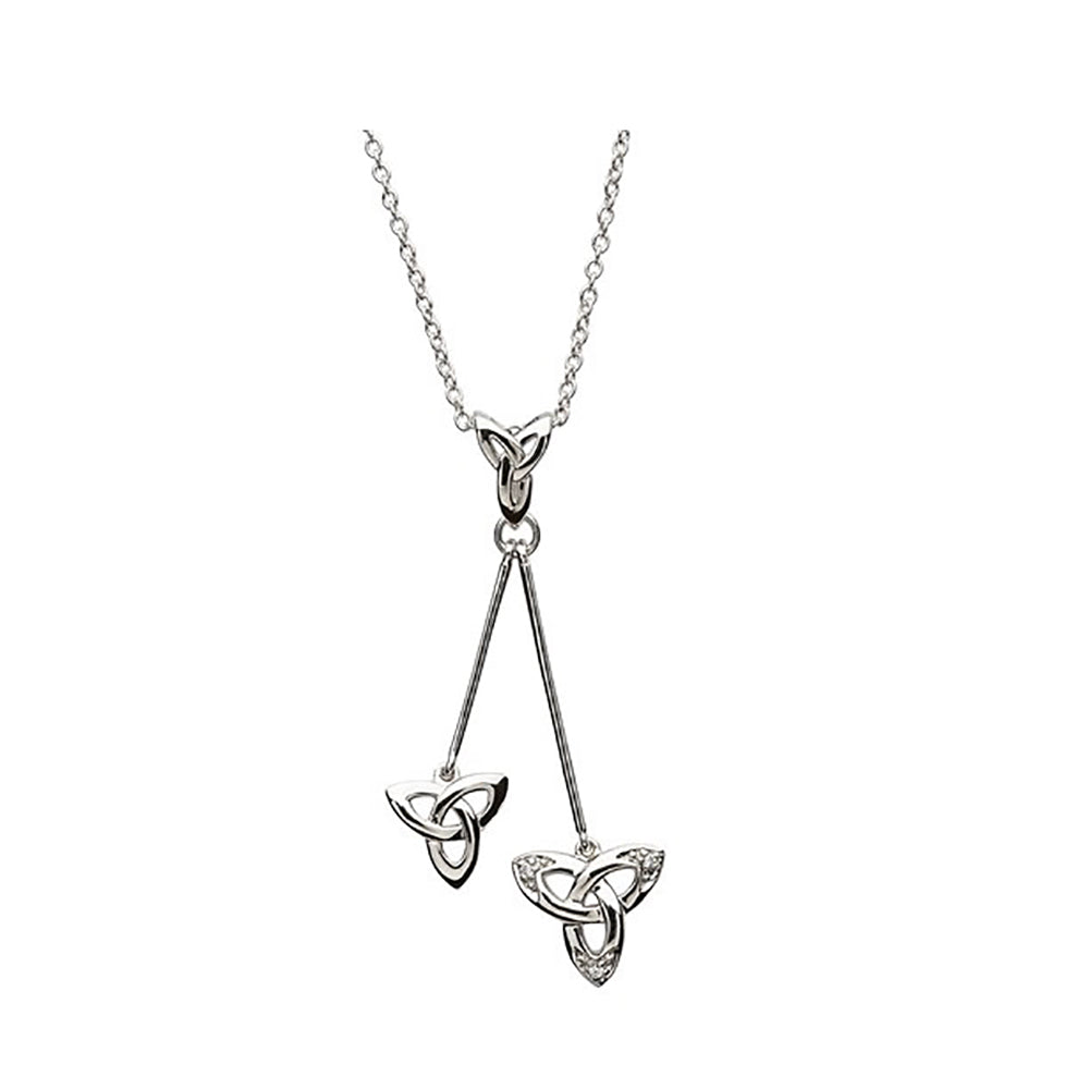 Irish Made Trinity Knot Silver Necklace Toronto