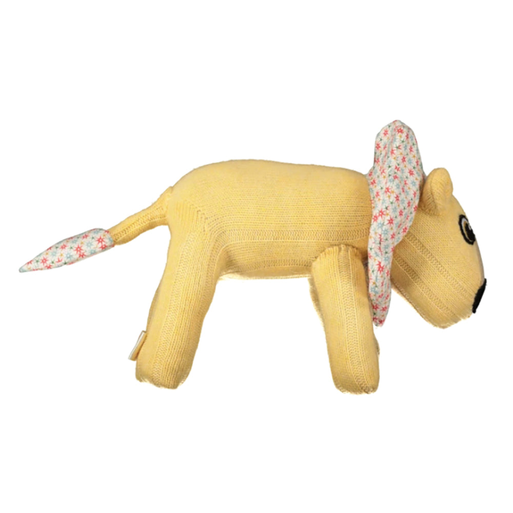 Yellow lion plush toy