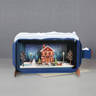 Santa on roof Christmas scene card