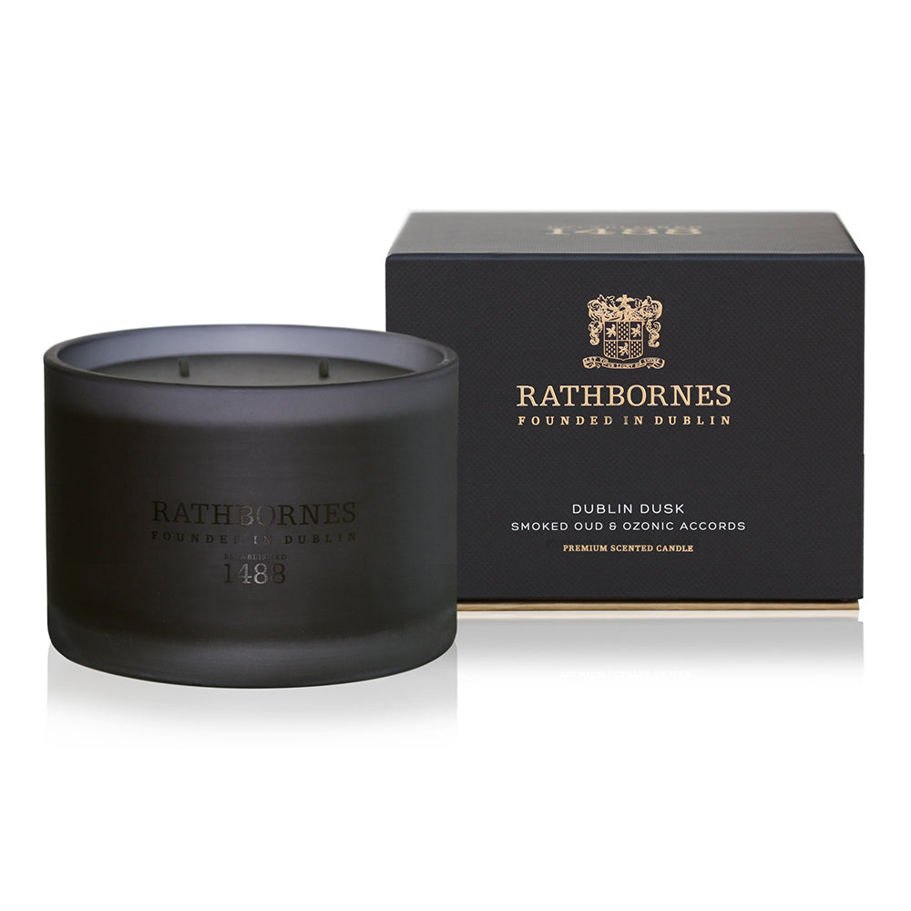 Rathbornes Dublin Dusk 2-wick candle with box
