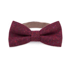 Burgundy square bow tie