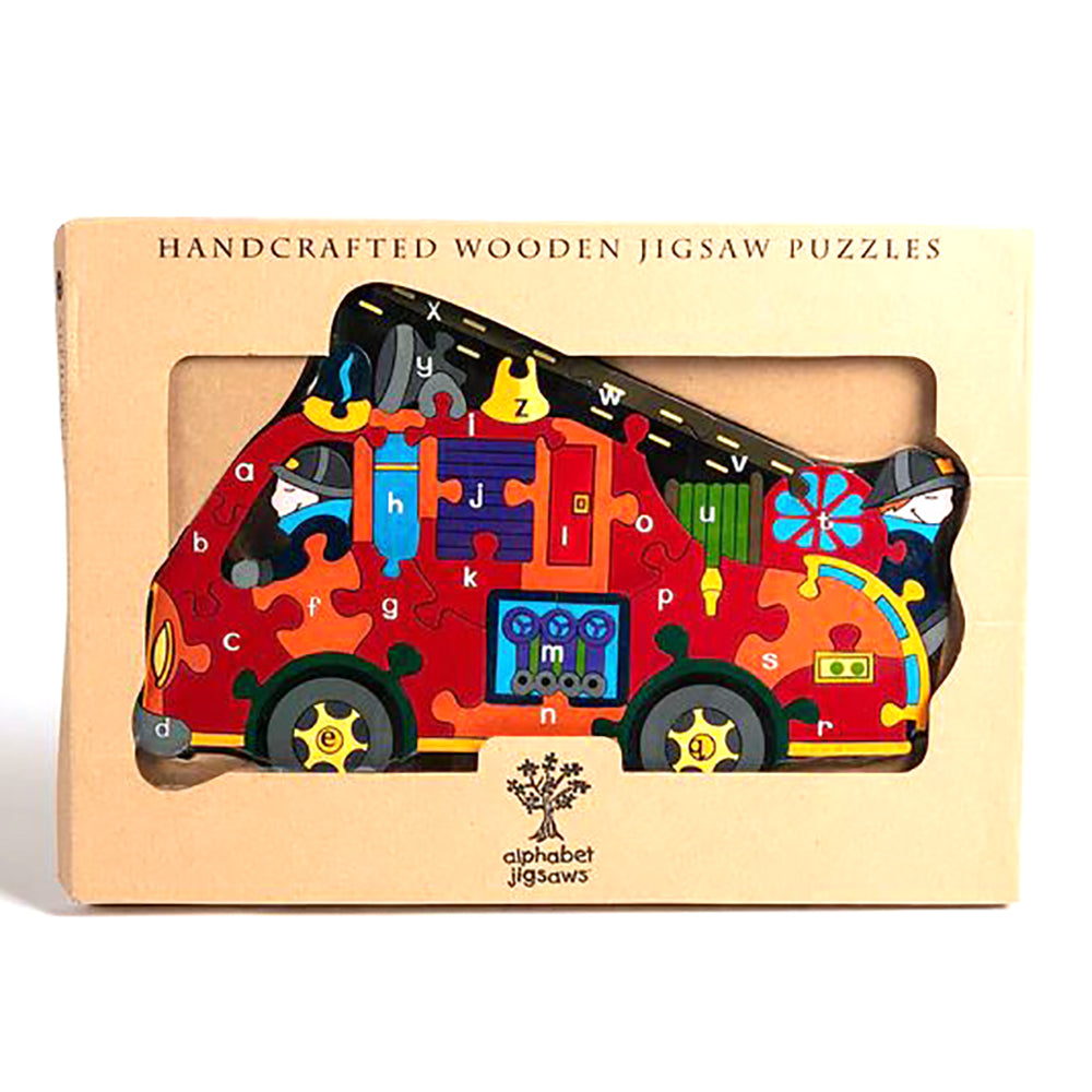 Wooden Alphabet Fire Engine Jigsaw Puzzle