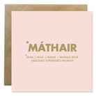 Foil Máthair Mother's Day Card
