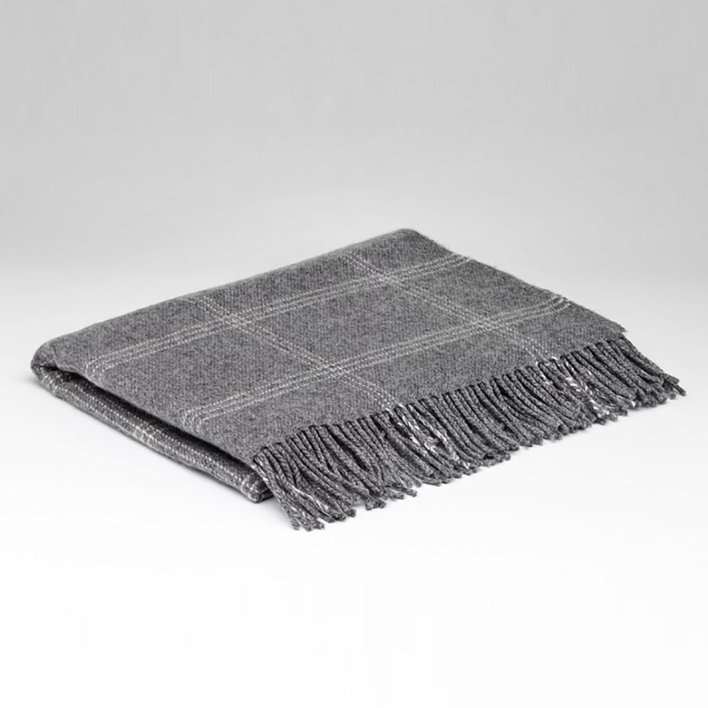 irish lambswool pashmina in grey