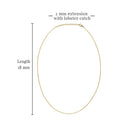 14kt gold trinity knot necklace 