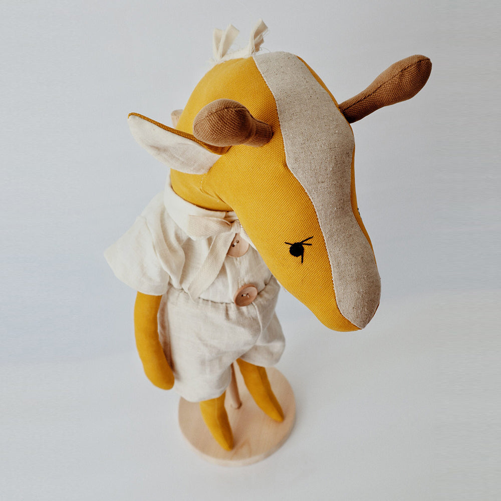 Irish Linen Giraffe Doll