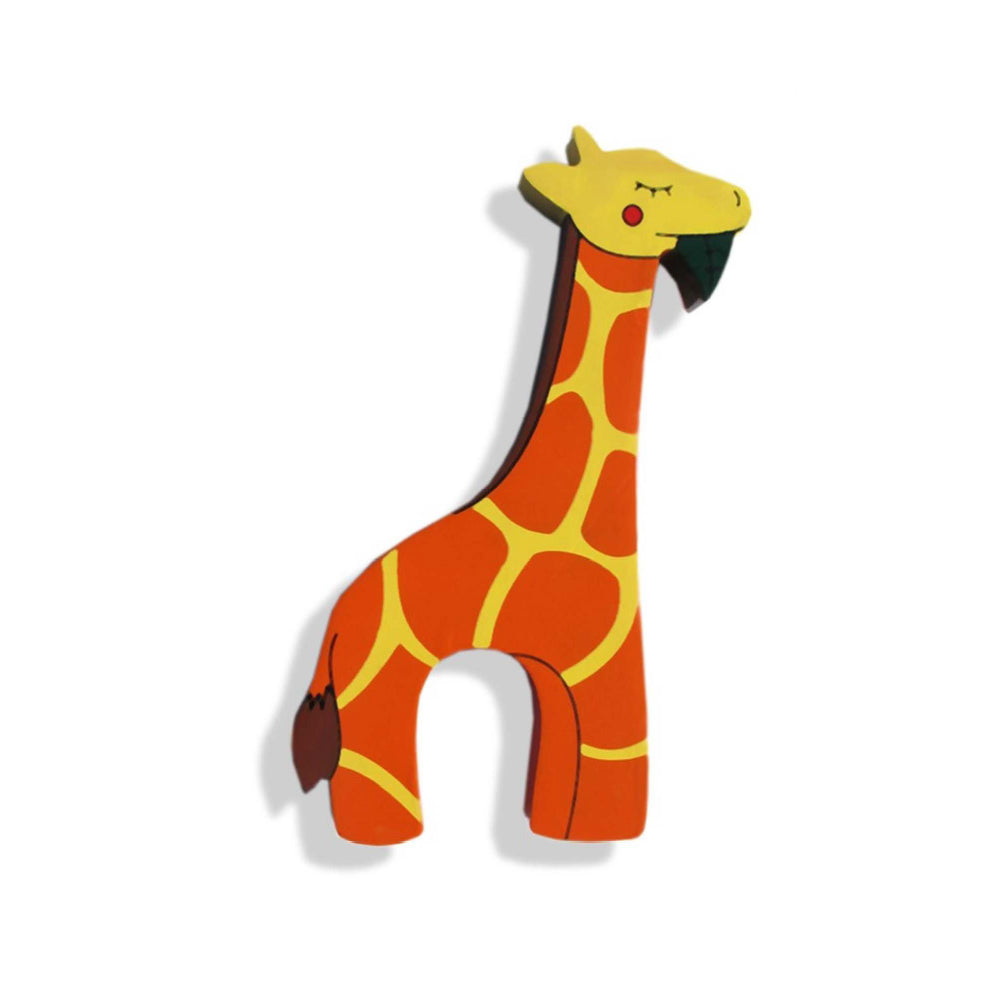 Wooden Giraffe Magnet
