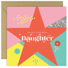 Happy Birthday Daughter card with star design