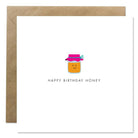 Happy Birthday Honey card with jar illustration