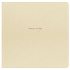 Square Kraft notebook with drawing a blank text.