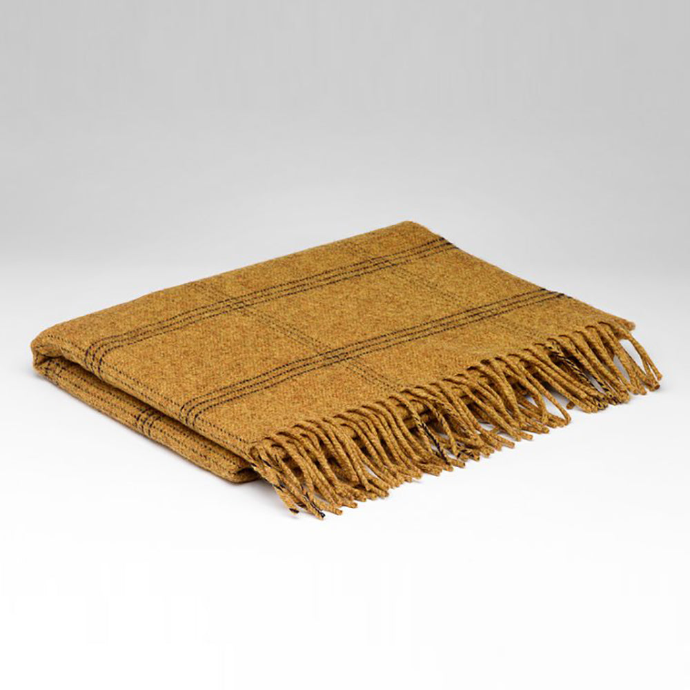 irish lambswool pashmina in mead windowpane