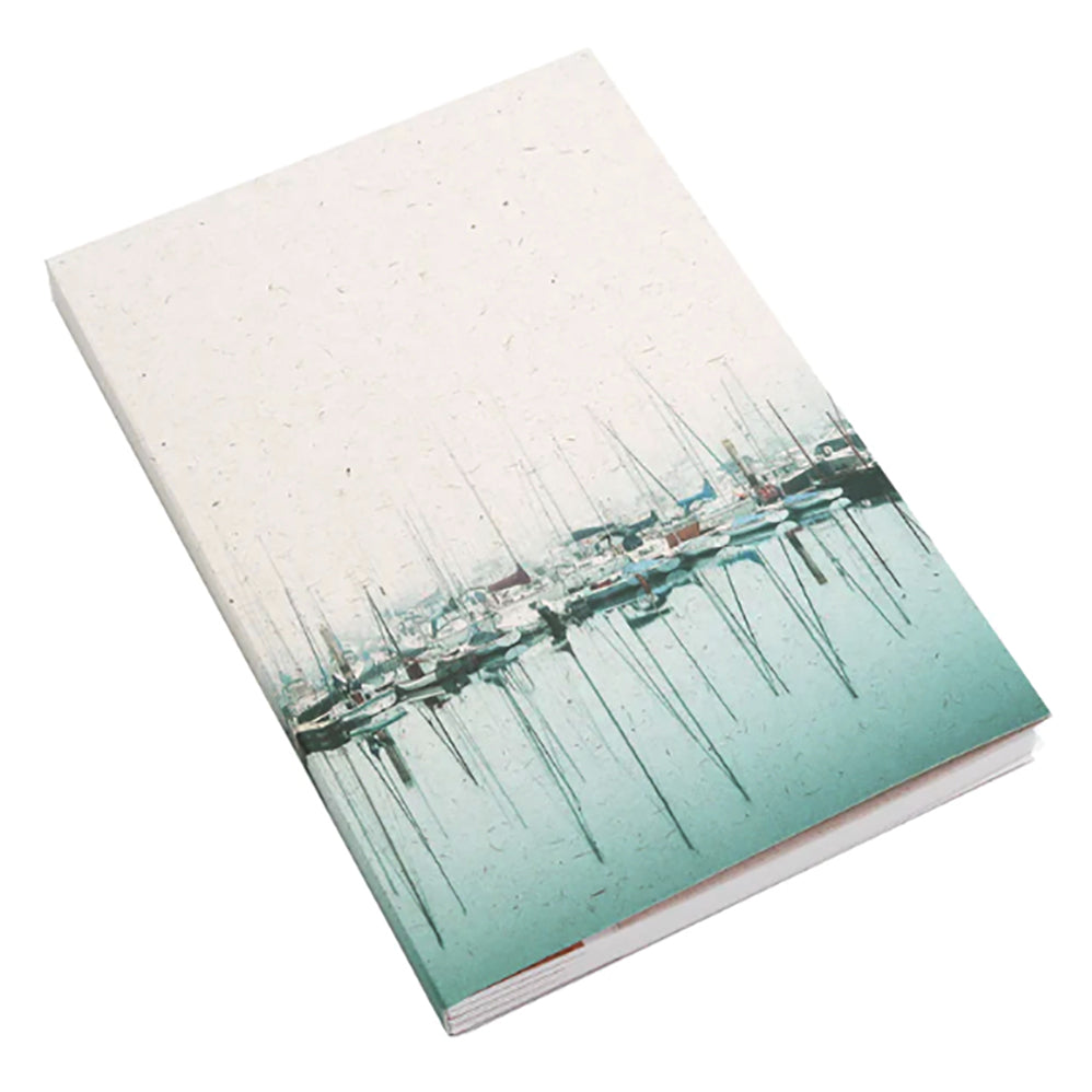 Marina Mist notebook cover with sailboats