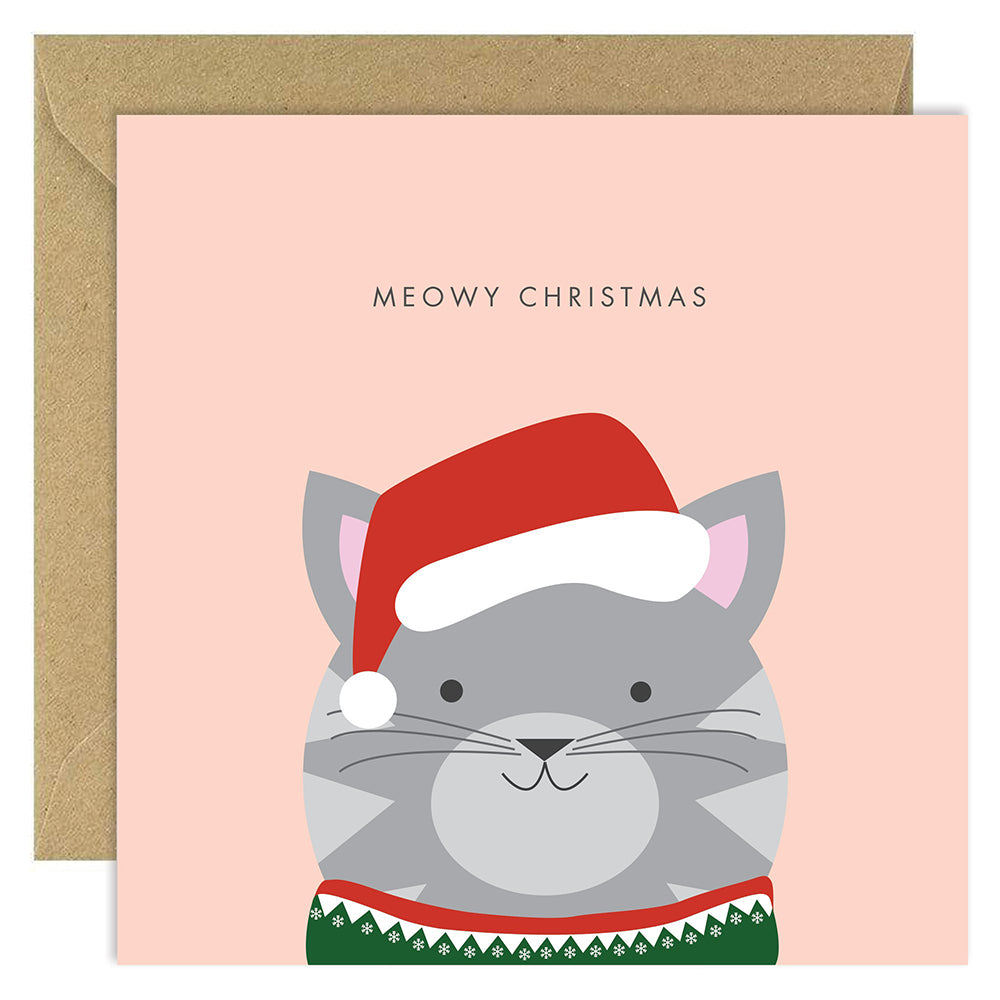 Christmas Card With Cat