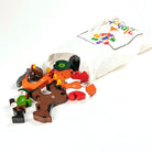 number farm wooden jigsaw puzzle in cotton bag