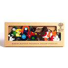 number farm wooden jigsaw puzzle in kraft presentation box