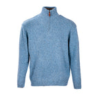 Blue Troyer Zip Sweater