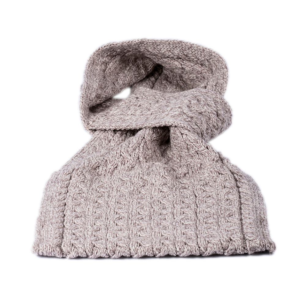 Oatmeal square scarf with loop