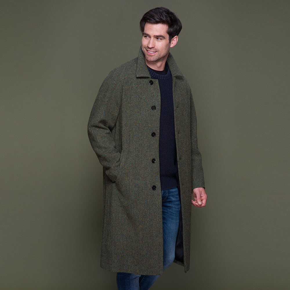 Sean Irish Tweed Full-Length Coat