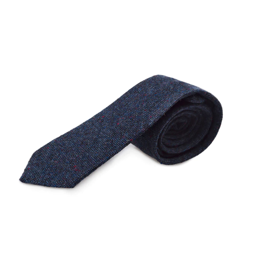 Blue fleck square tie