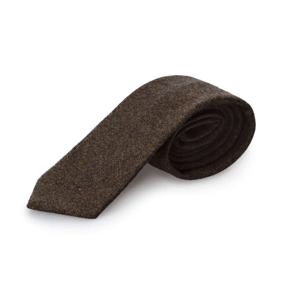 Brown square tie