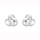Square Trinity Stud Earrings
