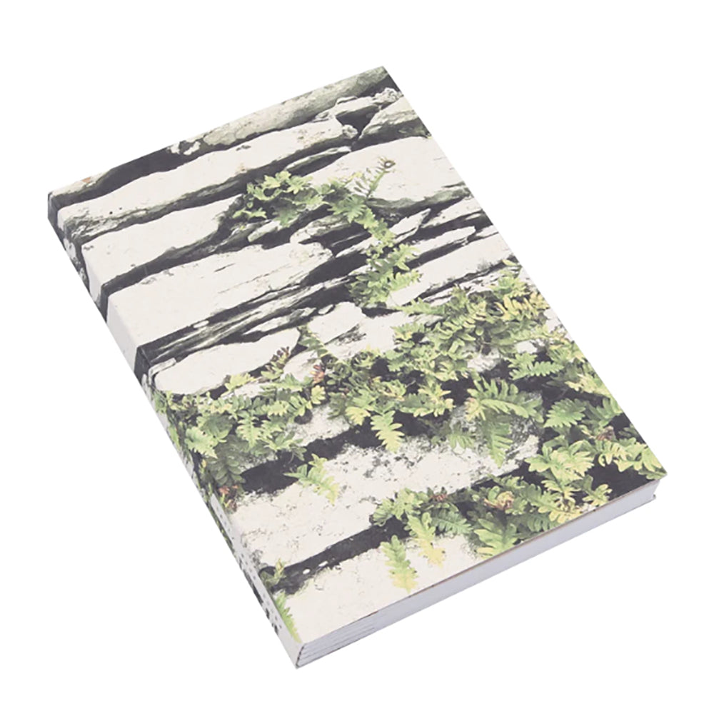 Square wall cover with stone and greenery design