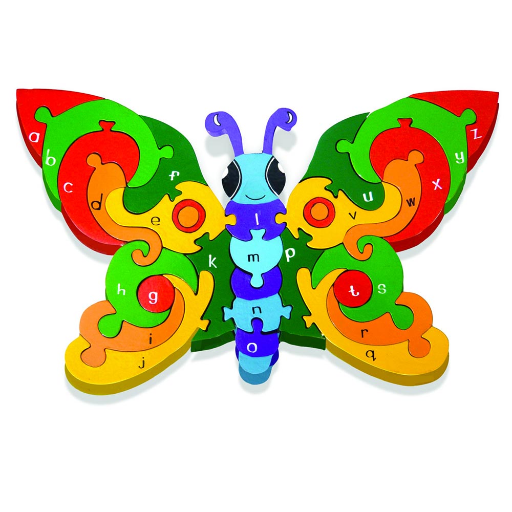 wooden butterfly jigsaw puzzle for kids